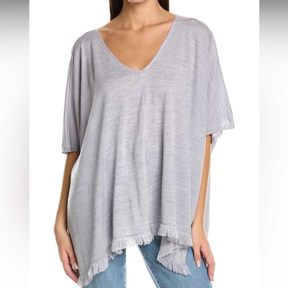 Johnny Was Lightweight Wool & Cashmere-Blend Poncho O/S